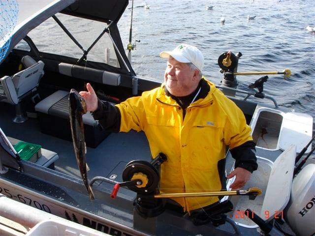 Dad fishing in Alaska