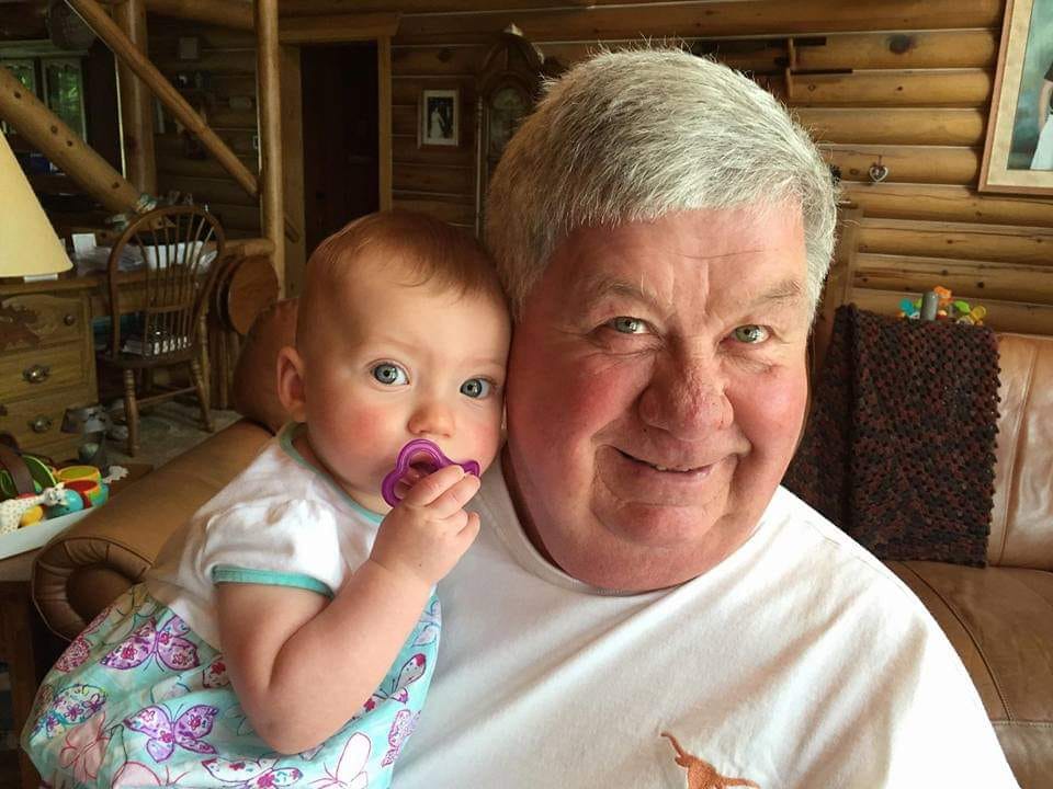 Dad with Aubrey when she was a baby